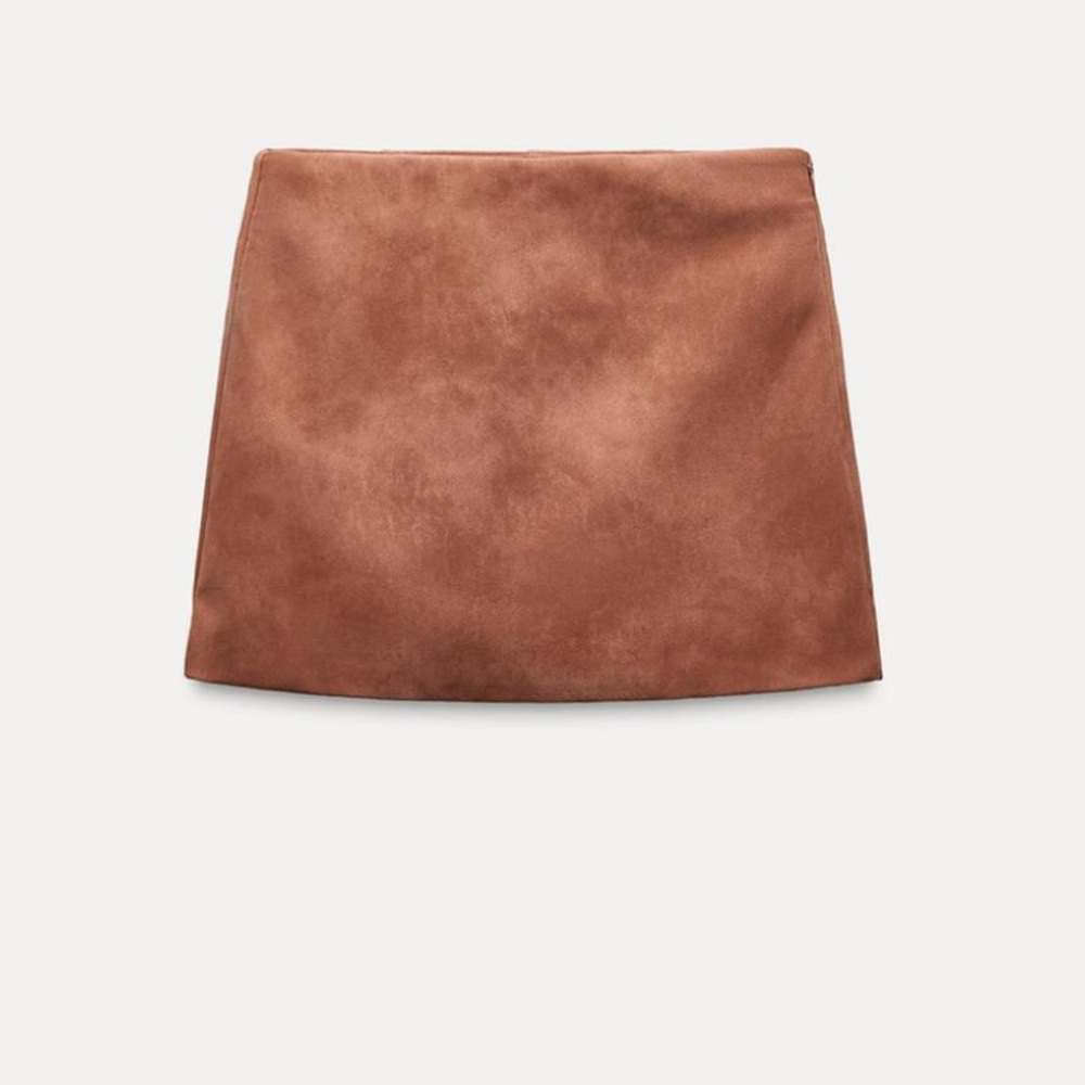 Zara Brown Mini Skirt